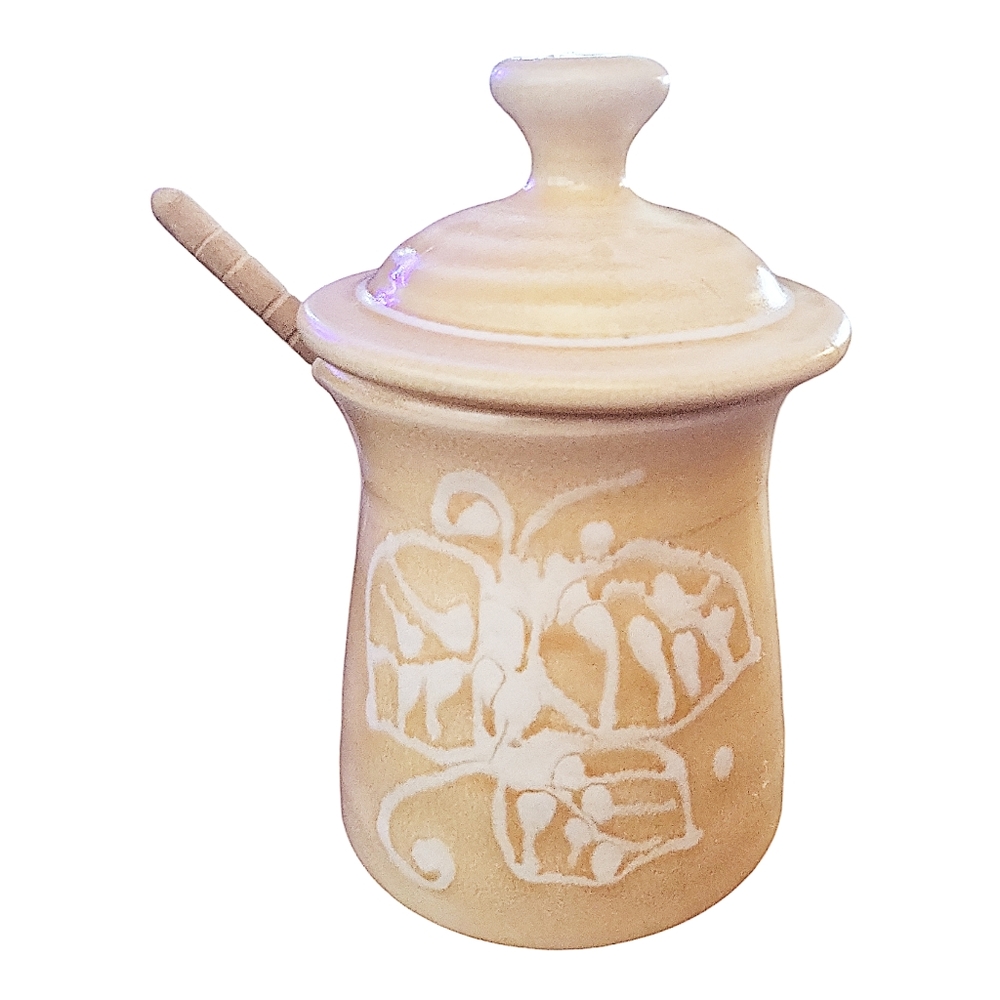 Vintage Lakeside Pottery Canada Pottery Honey Jar